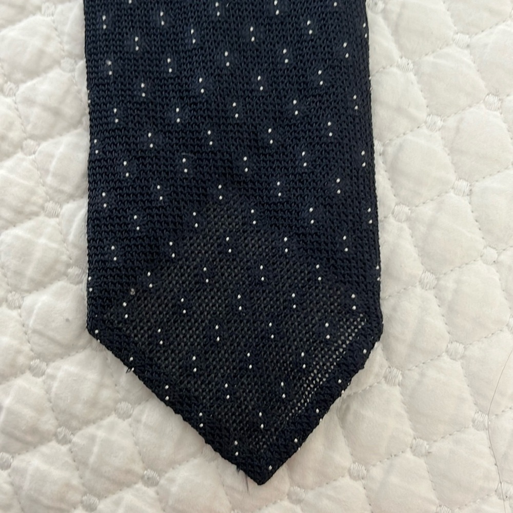 Made in Italy navy silk tie